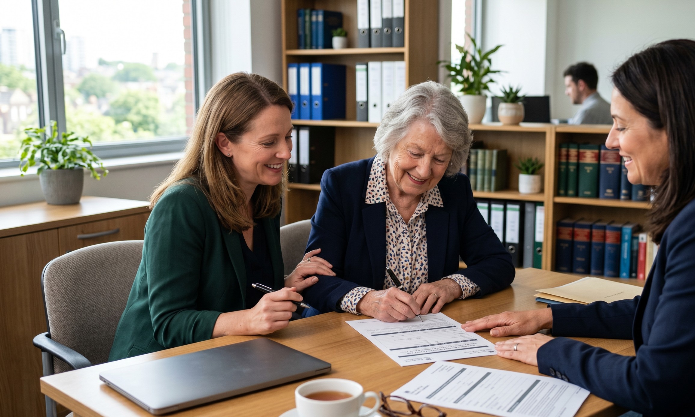 Lasting Power of Attorney documents being signed