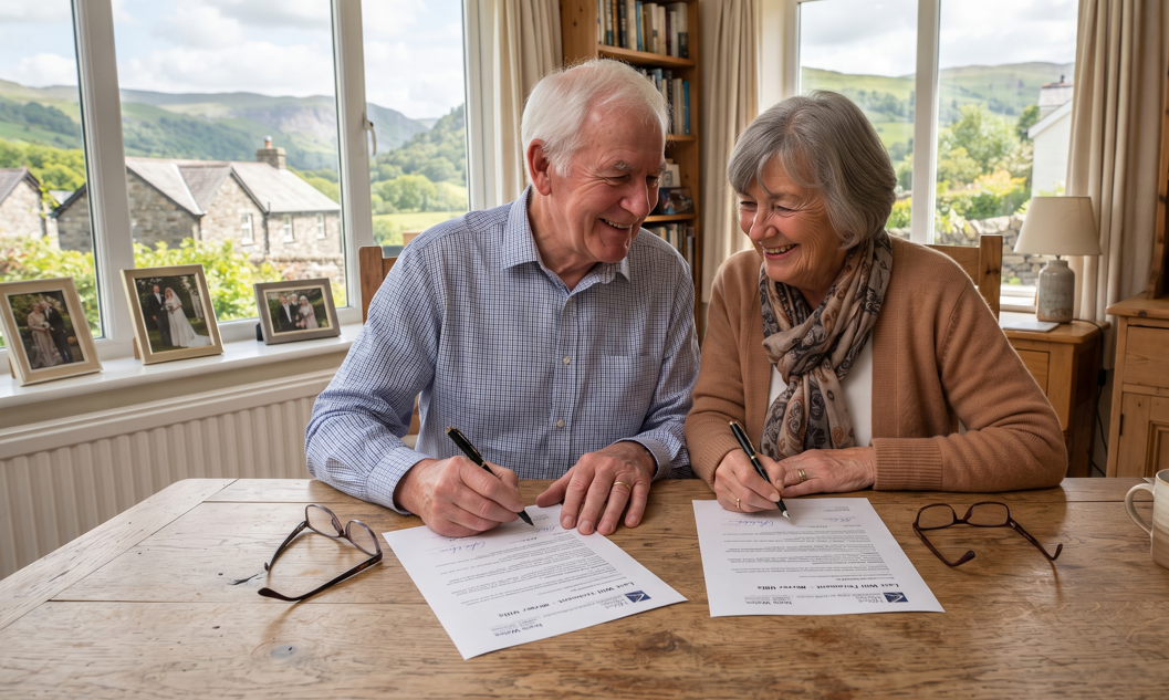 Mirror Wills being signed second